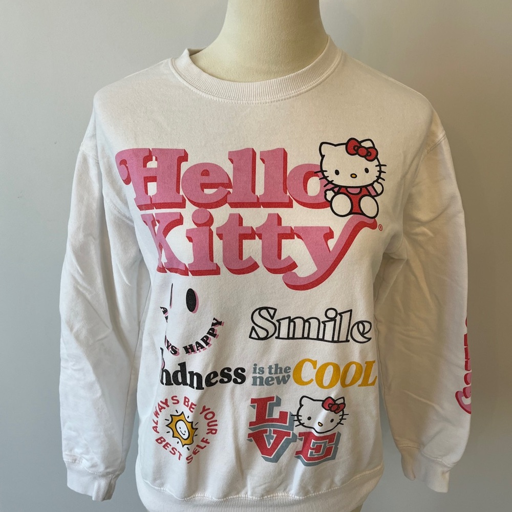 Hello Kitty White and Pink womens Sweatshirt